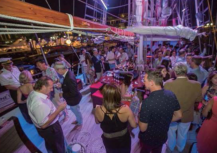 corporate party on board royal albatross