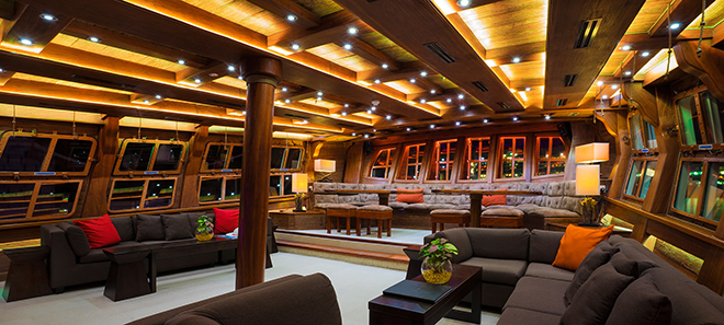 middle deck grand salon on royal albatross