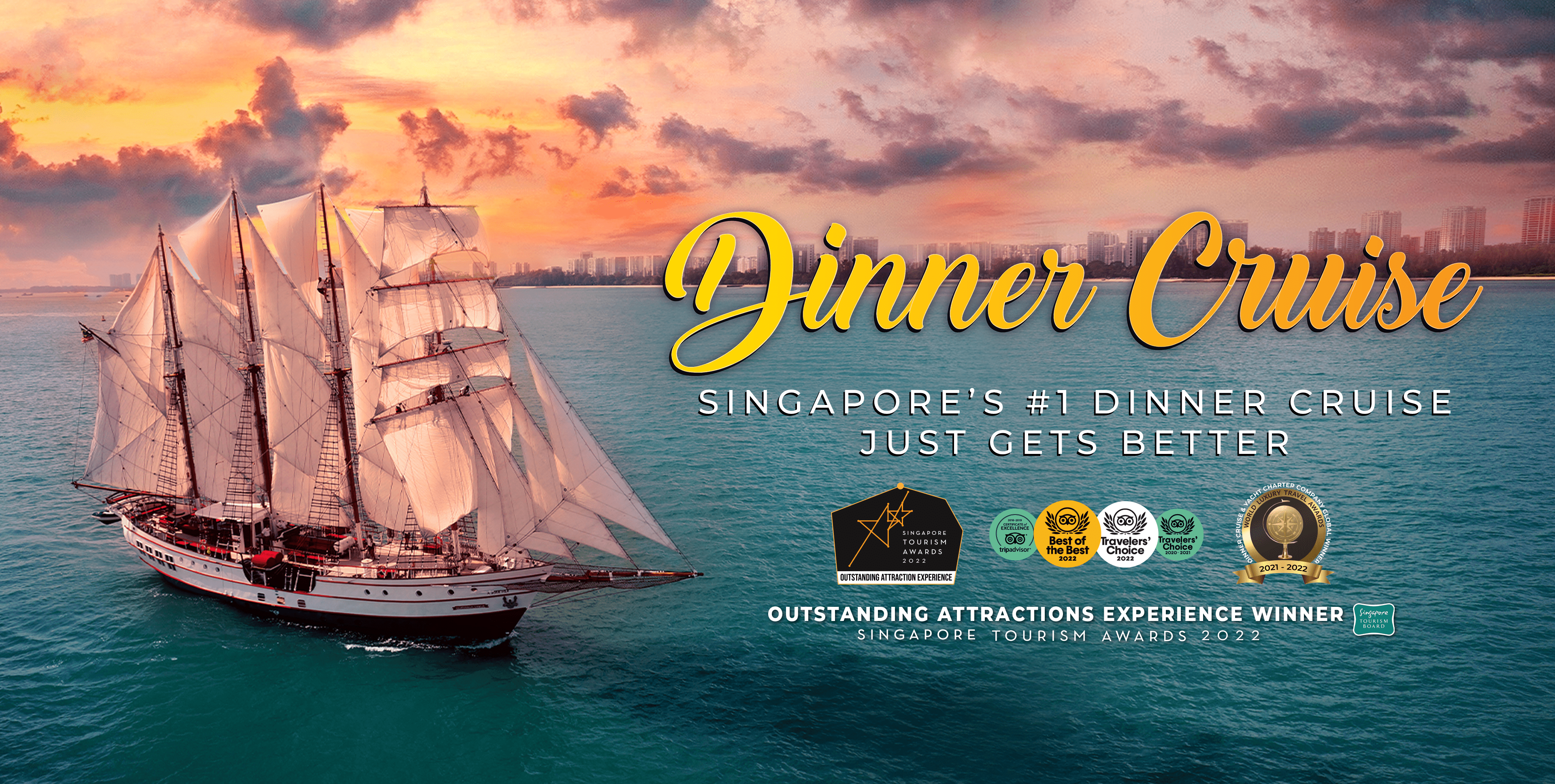 Singapore Attractions - Sunset Dinner Cruise by the Royal Albatross