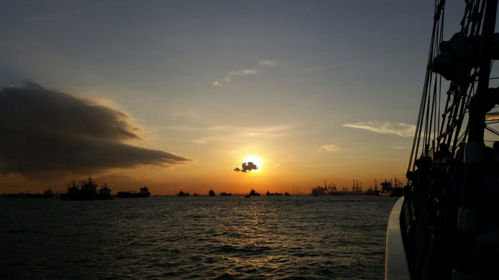 Singapore Sunset taken from Royal Albatross